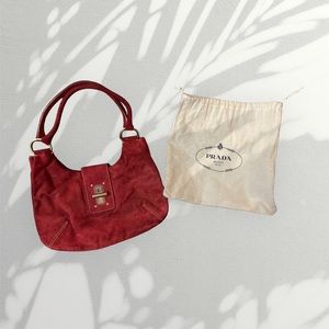 Suede Prada Purse